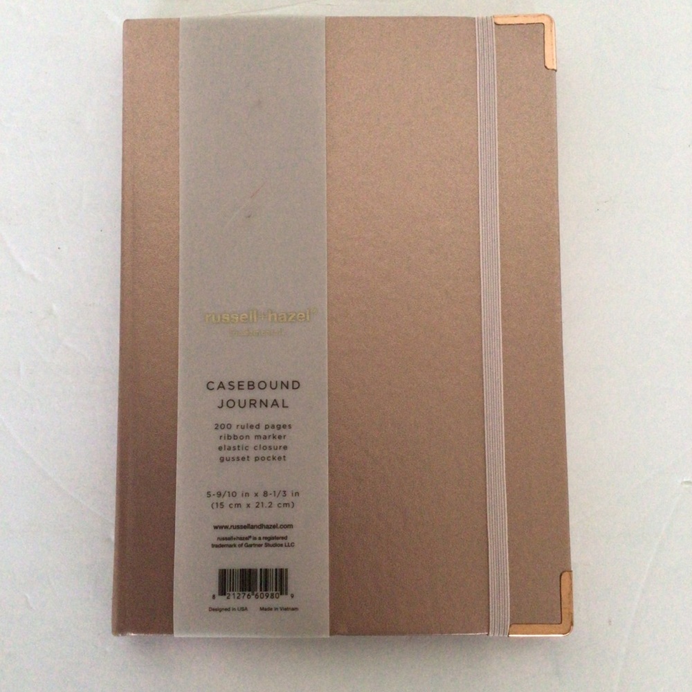 RUSSELL + HAZEL HARD COVER UNDATED JOURNAL PLANNER NWT